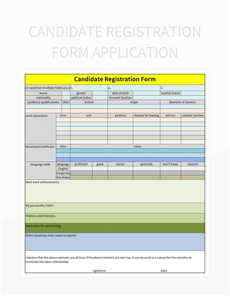 Candidate Registration .